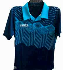 KBS Erkek Polo Yaka Lacivert Üzeri Turkuaz Tişört