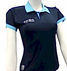 KBS Kadın Polo Yaka Lacivert Tişört