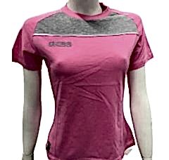 KBS Kadın Bisiklet Yaka Pembe Tişört