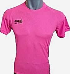 KBS Bisiklet Yaka Pembe Tişört